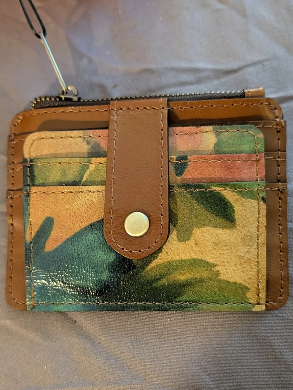 Patricia Nash Cassis in Watercolor Butterfly Small Folding Card Wallet
